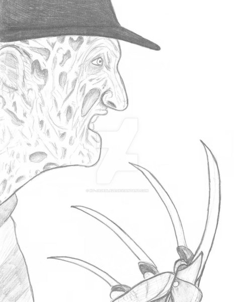 Разукрашка Фредди Крюгера