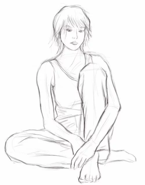 Позирование для рисования с натуры