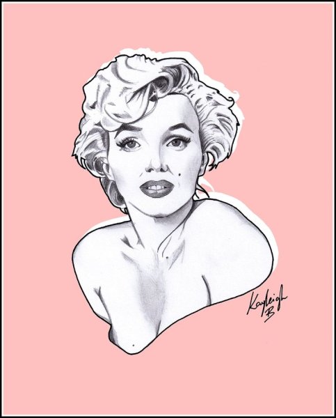 Мэрилин Монро рисунок