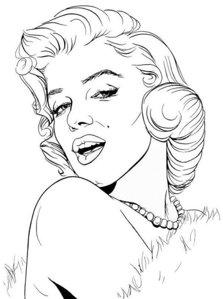 Мэрилин Монро набросок
