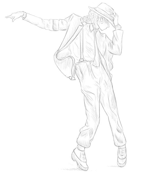 Как нарисовать Майкла Джексона