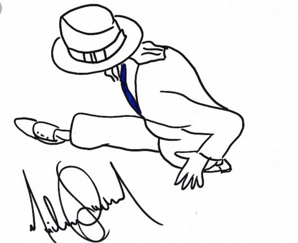 Майкл Джексон рисунок легкий