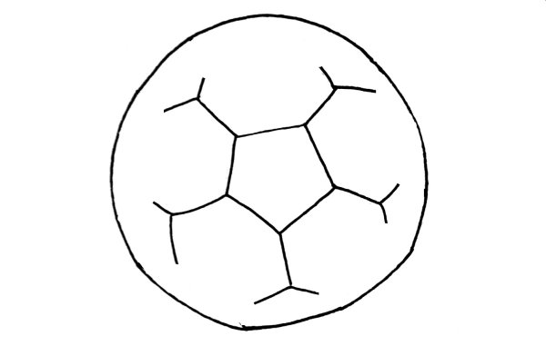 Футбольный мяч для срисовки