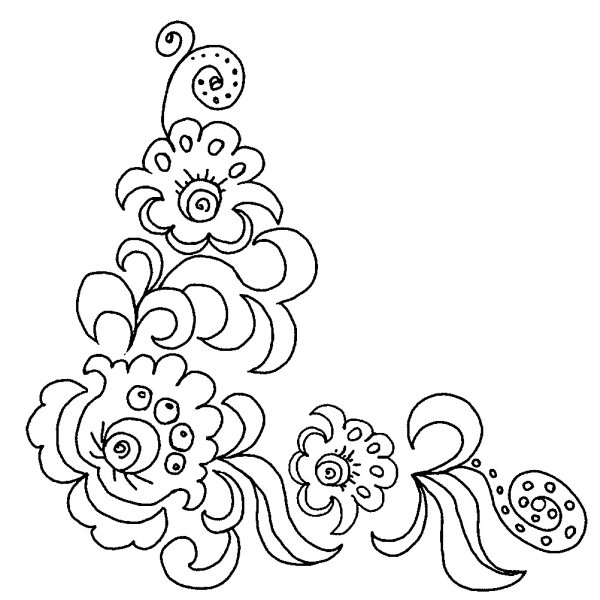 Старинные узоры для вышивки гладью