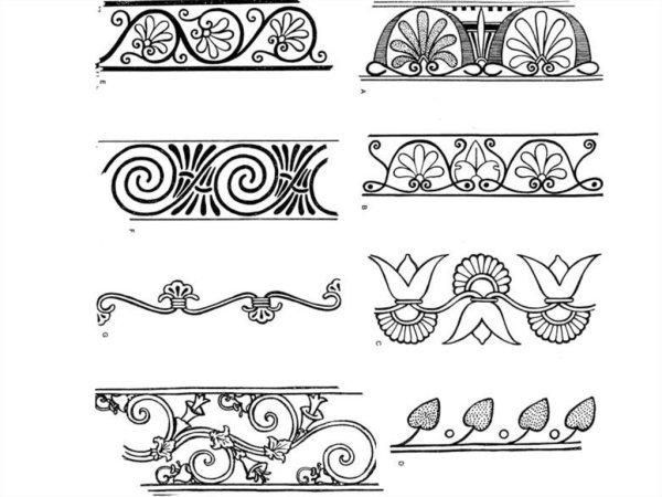 Ленточный Мезенский орнамент