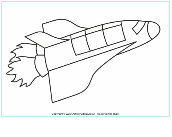 Космический корабль карандашом легко