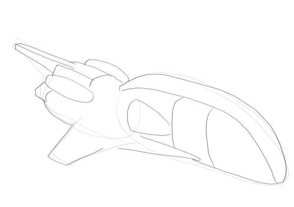 Космический корабль карандашом