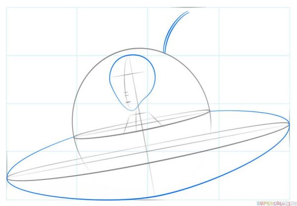 Рисование корабль инопланетян