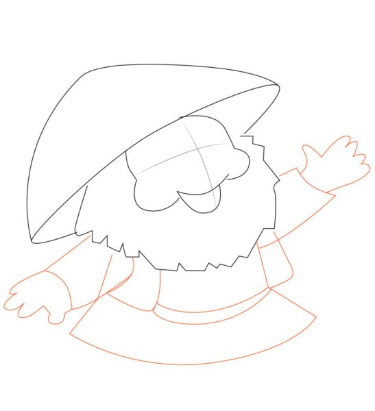 Домовой раскраска