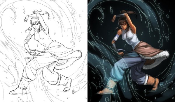 Аватар корра референс