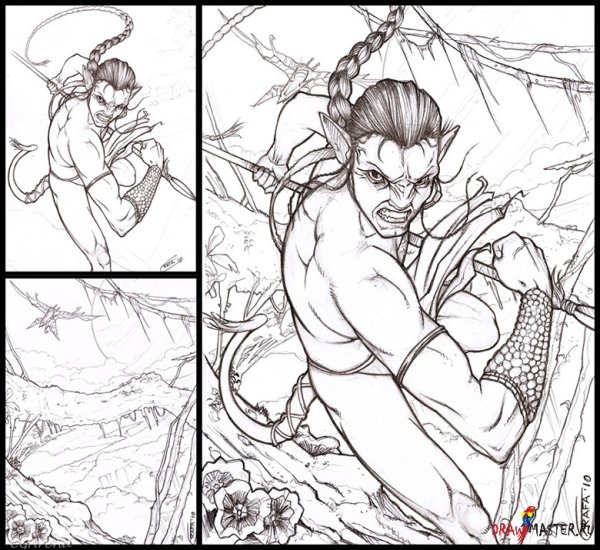 Раскраска аватар фильм