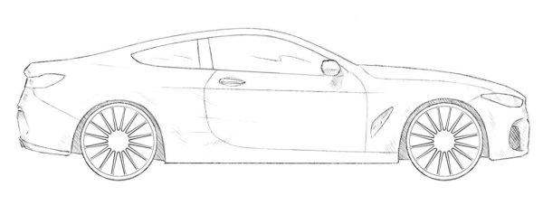 БМВ 8 рисунок