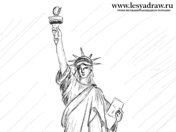 Эскиз скульптуры лёгкий