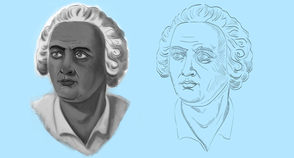 Рисунок на тему Ломоносова