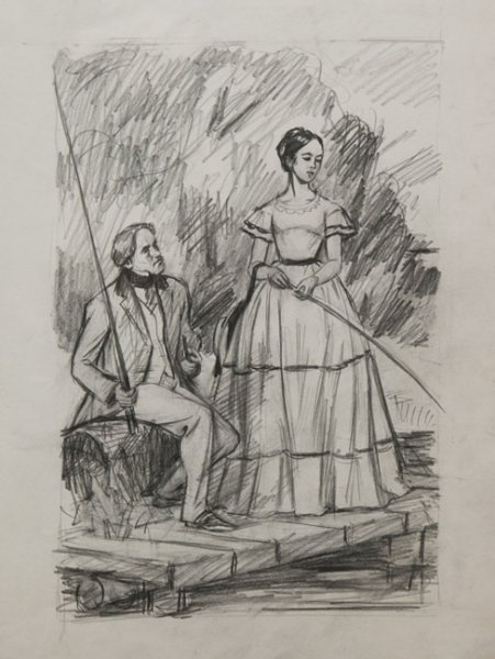 Иллюстрация к рассказу Ася