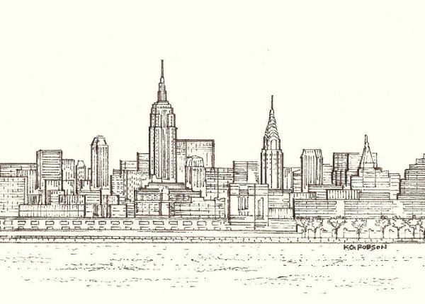 New York рисунок