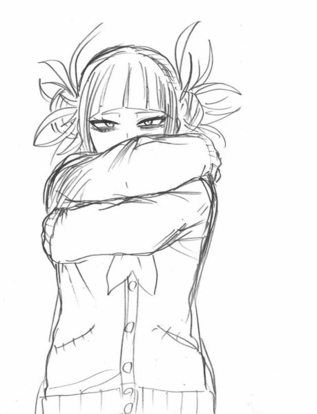 Тога карандашом для срисовки