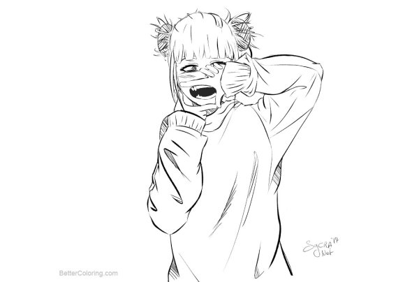 Мой герой Академии раскраска