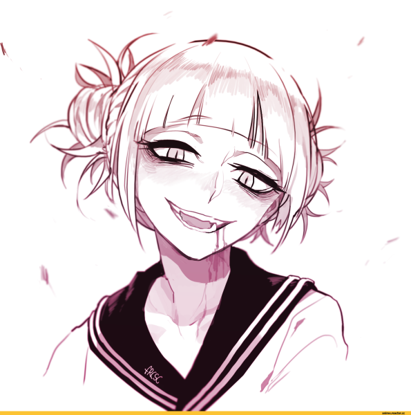 Моя геройская Академия тога химико лицо