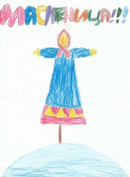 Масленица рисунок