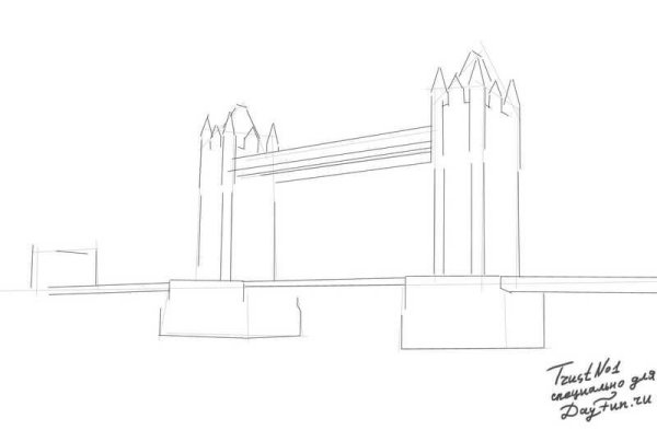 Тауэрский мост скетч Лондон