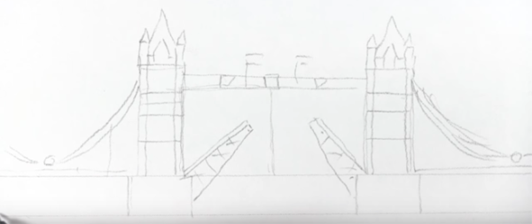 Лондонский Тауэрский мост раскраска