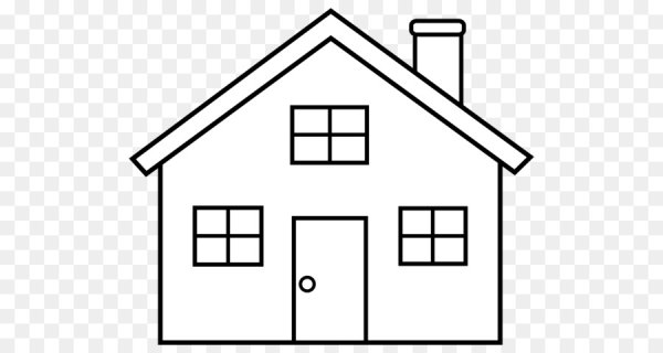 Домик карандашом