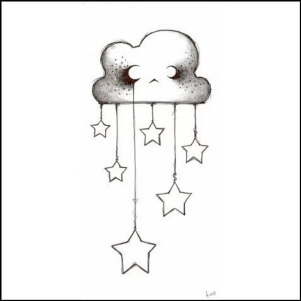 Небольшие рисунки для срисовки