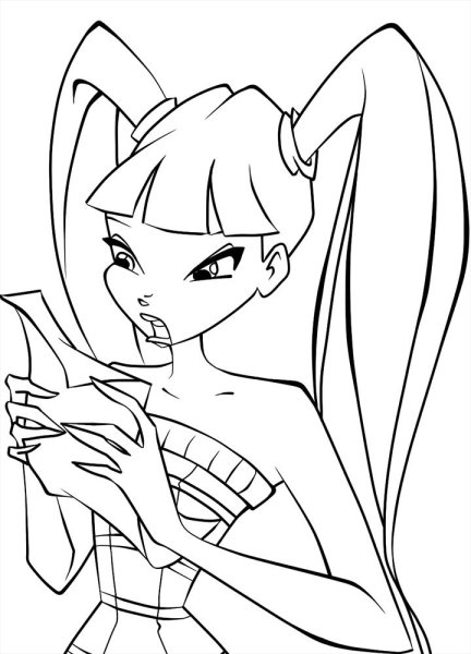 Разукрашки Винкс Муза