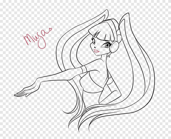 Винкс для срисовки Муза