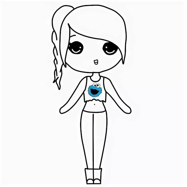 Легкие рисунки куклы ЛОЛ