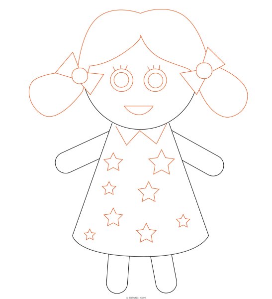 Кукла рисунок карандашом