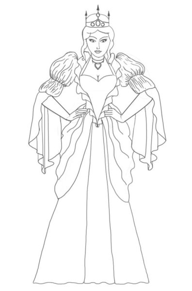 Трон снежной королевы рисунок