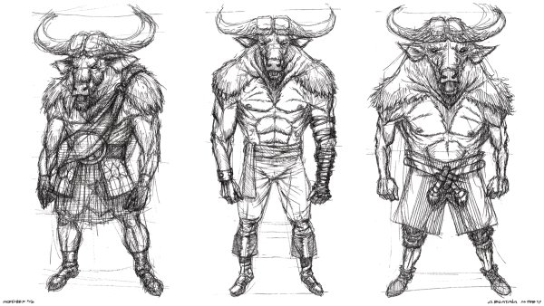 Миф о Тесее и Минотавре рисунок