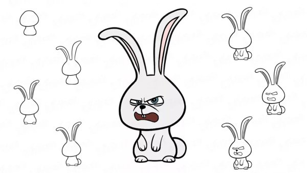 Рисование зайчика