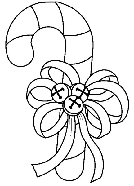 Новогодний леденец раскраска