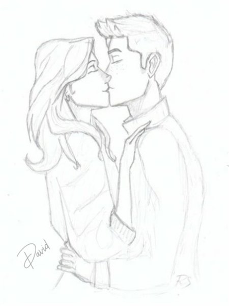 Парень и девушка рисунок