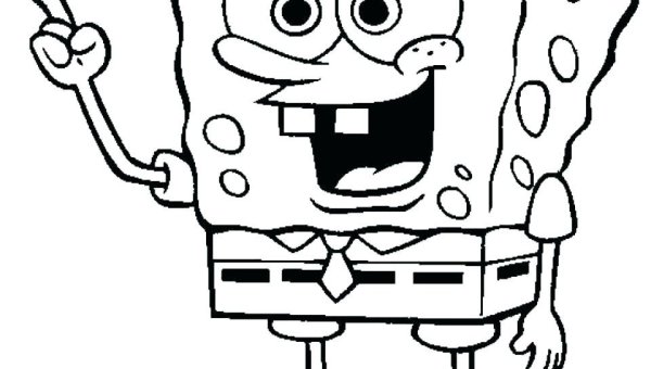 Нарисовать губку Боба ручкой