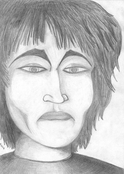 Виктор Цой шарж