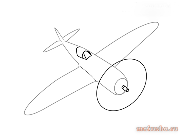Истребитель для срисовки