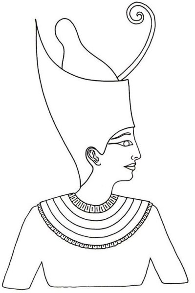 Головной убор фараона древний Египет рисунок