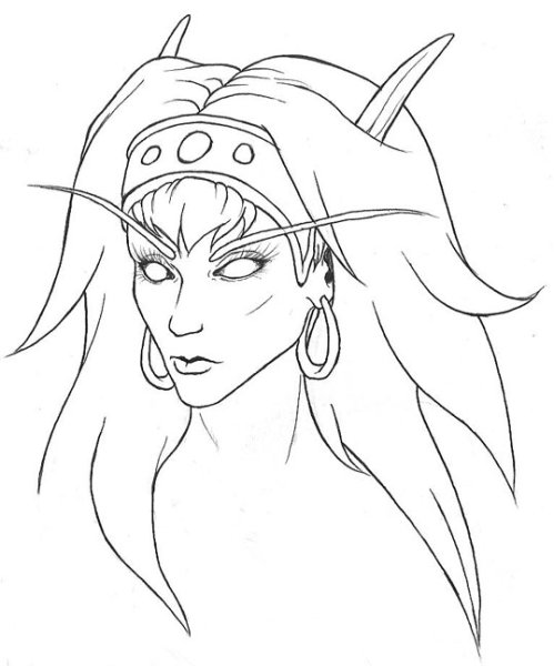 Эльф карандашом