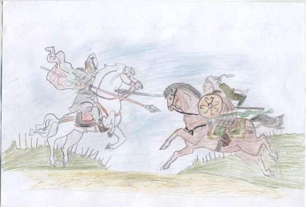 Невский Ледовое побоище рисунок