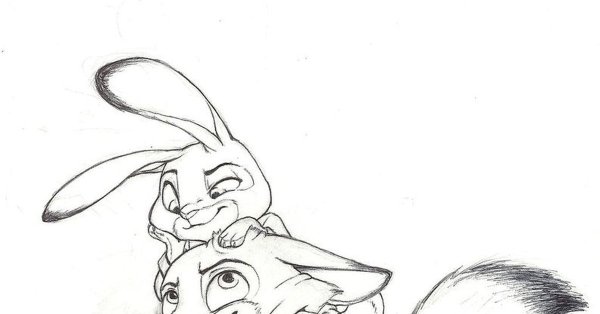 Кролик рисунок карандашом мультяшный