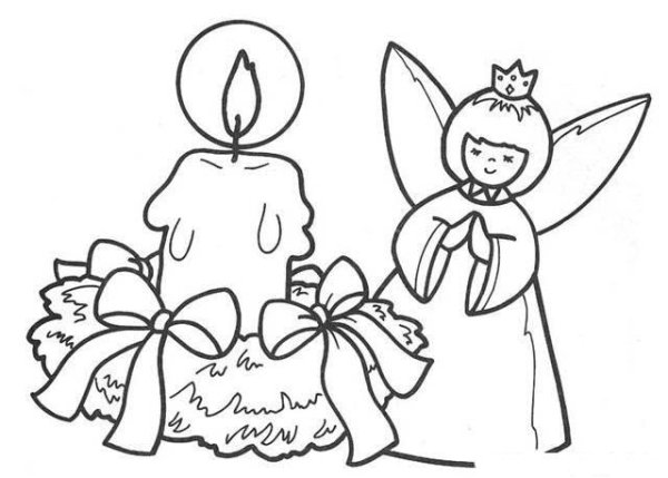 Раскраска Рождество Христово для детей