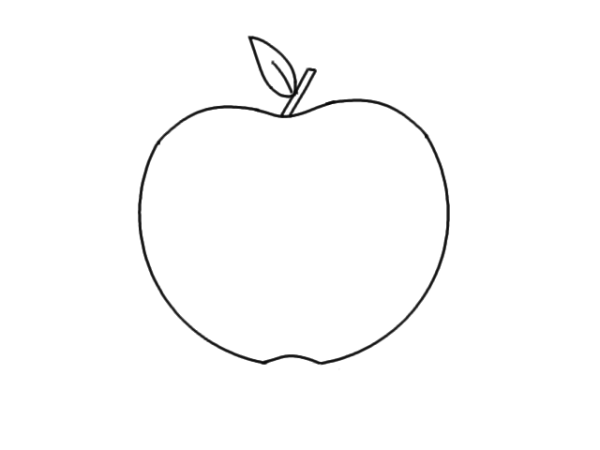 Яблоко пошаговое рисование