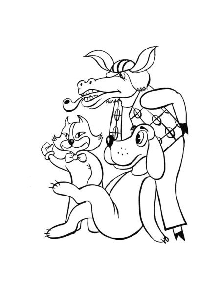 Рисунок к сказке Бременские музыканты