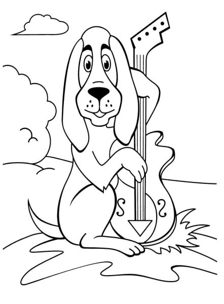 Бременские музыканты раскраска