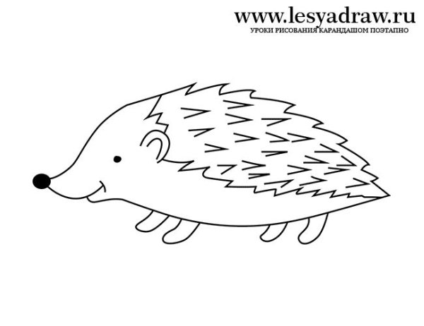 Рисование Ежик