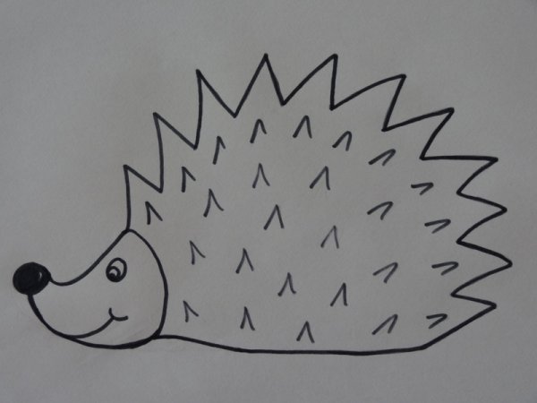 Нарисовать ежа